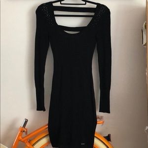 Black sweater dress